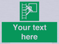 SA5225: Custom Emergency Escape Ladder Sign