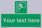 SA5225: Custom Emergency Escape Ladder Sign