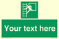 SA5225: Custom Emergency Escape Ladder Sign