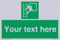 SA5225: Custom Emergency Escape Ladder Sign