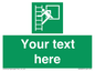 SA5225: Custom Emergency Escape Ladder Sign