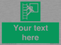 SA5225: Custom Emergency Escape Ladder Sign