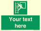 SA5225: Custom Emergency Escape Ladder Sign