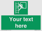 SA5225: Custom Emergency Escape Ladder Sign