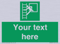 SA5225: Custom Emergency Escape Ladder Sign