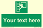 SA5225: Custom Emergency Escape Ladder Sign