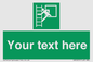 SA5225: Custom Emergency Escape Ladder Sign