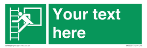 SA5225: Custom Emergency Escape Ladder Sign
