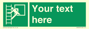 SA5225: Custom Emergency Escape Ladder Sign