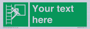 SA5225: Custom Emergency Escape Ladder Sign