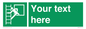SA5225: Custom Emergency Escape Ladder Sign