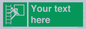 SA5225: Custom Emergency Escape Ladder Sign