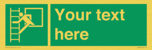 SA5225: Custom Emergency Escape Ladder Sign
