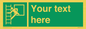 SA5225: Custom Emergency Escape Ladder Sign