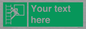 SA5225: Custom Emergency Escape Ladder Sign
