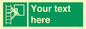 SA5225: Custom Emergency Escape Ladder Sign