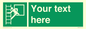 SA5225: Custom Emergency Escape Ladder Sign