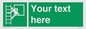 SA5225: Custom Emergency Escape Ladder Sign