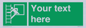 SA5225: Custom Emergency Escape Ladder Sign