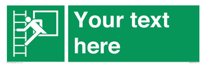 SA5225: Custom Emergency Escape Ladder Sign