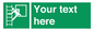 SA5225: Custom Emergency Escape Ladder Sign