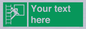 SA5225: Custom Emergency Escape Ladder Sign