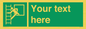 SA5225: Custom Emergency Escape Ladder Sign