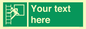 SA5225: Custom Emergency Escape Ladder Sign