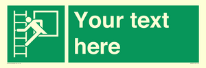SA5225: Custom Emergency Escape Ladder Sign