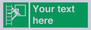SA5225: Custom Emergency Escape Ladder Sign
