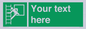 SA5225: Custom Emergency Escape Ladder Sign