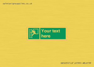 SA5225: Custom Emergency Escape Ladder Sign