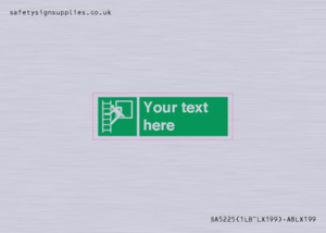 SA5225: Custom Emergency Escape Ladder Sign