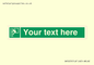 SA5225: Custom Emergency Escape Ladder Sign