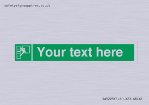 SA5225: Custom Emergency Escape Ladder Sign