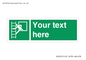 SA5225: Custom Emergency Escape Ladder Sign