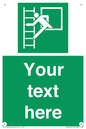 SA5225: Custom Emergency Escape Ladder Sign