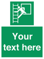 SA5225: Custom Emergency Escape Ladder Sign