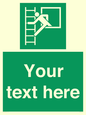 SA5225: Custom Emergency Escape Ladder Sign