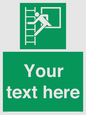 SA5225: Custom Emergency Escape Ladder Sign