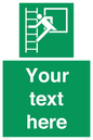 SA5225: Custom Emergency Escape Ladder Sign