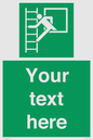 SA5225: Custom Emergency Escape Ladder Sign