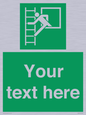 SA5225: Custom Emergency Escape Ladder Sign