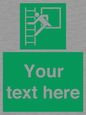 SA5225: Custom Emergency Escape Ladder Sign