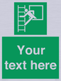 SA5225: Custom Emergency Escape Ladder Sign