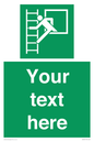 SA5225: Custom Emergency Escape Ladder Sign