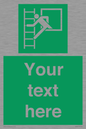 SA5225: Custom Emergency Escape Ladder Sign