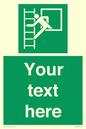 SA5225: Custom Emergency Escape Ladder Sign