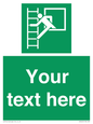 SA5225: Custom Emergency Escape Ladder Sign