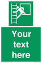 SA5225: Custom Emergency Escape Ladder Sign